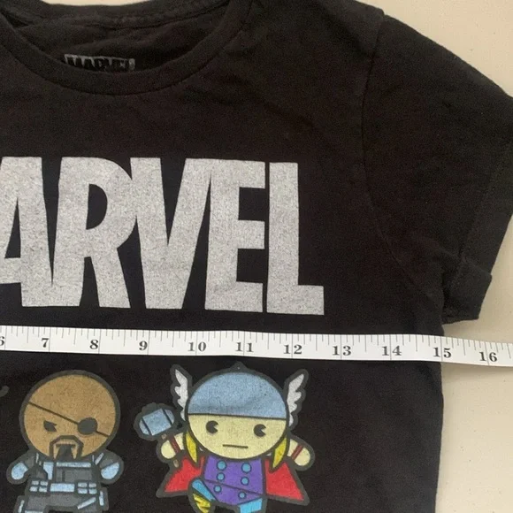 Marvel Kids Graphic Girls Short Sleeve Shirt Size Medium - Picture 5 of 6